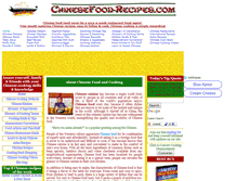 Tablet Screenshot of chinesefood-recipes.com